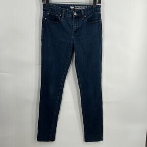 Gap Women's Mid Rise Skinny Fit Dark Wash Jeans Size 0 (25)